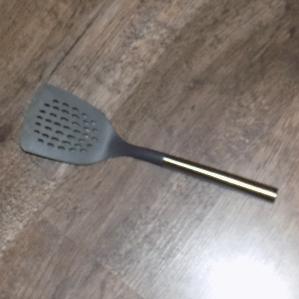 Sabatier Slotted Turner Spatula Kitchen Gray Good Stainless Steel Handle